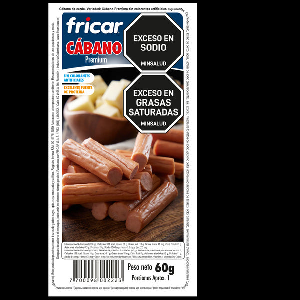 CABANO NATURAL FRICAR  60g